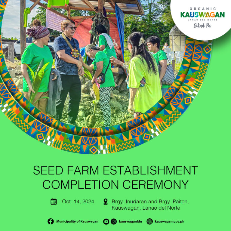 SEED FARM ESTABLISHMENT COMPLETION CEREMONY